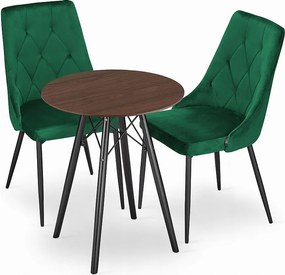 Valora KOVA 60 Zestaw stołowy jesionowy okrągły nowoczesny design x2