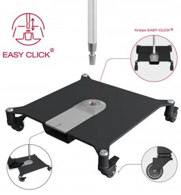 KNIRPS EASY-CLICK 50 kg - mobilny stalowy stojak na kółkach