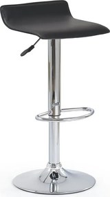 Czarny hoker obrotowy Bauhus N8-L19