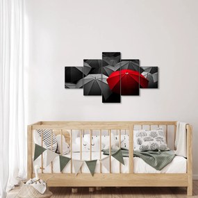 Obraz otwartych parasoli (125x70 cm)