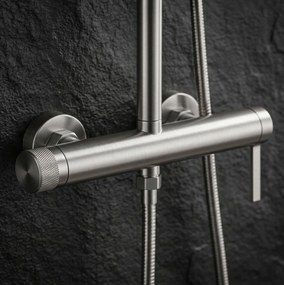 Zestaw natryskowy Rea Rivo Nikiel Szczotkowany