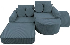 Pocket sofa max aesthetic turkusowa - meowbaby®