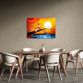 Obraz na szkle z okresu starożytnego malarstwa (70x50 cm)