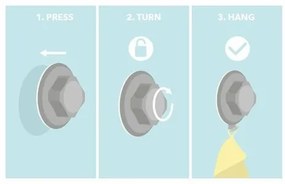 Compactor Drążek do zawieszenia Bestlock + 5 haczyków, 55 cm
