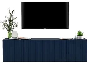 Szafka RTV TAL 2 150 granatowa mat MEBLE LINDNER