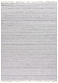 Jasnoszary dywan zewnętrzny z tworzywa z recyklingu Universal Liso, 140x200 cm