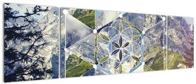 Obraz - Figura geometryczna (170x50 cm)