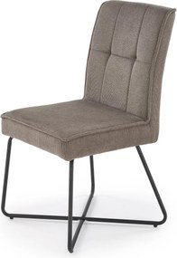 Eleganckie krzesło na metalowym stelażu K534 Halmar
