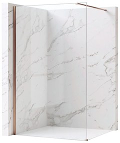 Kabina prysznicowa Walk-In Rea Flexi Transparent / Brush Copper 140