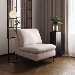 Beżowy fotel z materiału bouclé Belle – Rodier