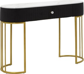 Stolik Konsolowy VKH614, Czarny, 100x43x74 cm, Kendra Home