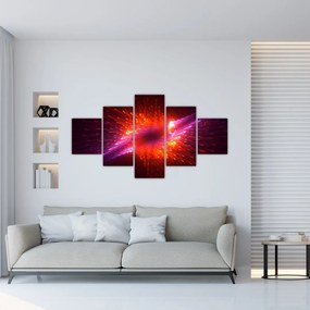 Obraz współczesnej ciernistej abstrakcji (125x70 cm)