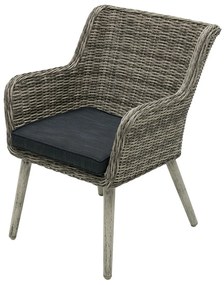 Zestaw rattanowy ogrodowy VICTORIA MINI 1+4 (szary)