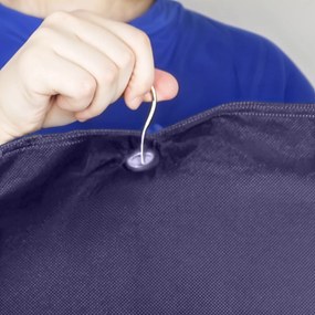 Granatowy Pokrowiec Ochronny na Odzież Baggi Long 150x60x15 cm - SEVERNO Home