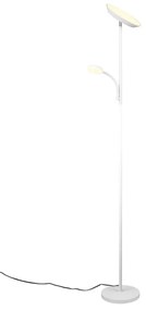 Biała lampa stojąca LED (wysokość 178 cm) Specter – Trio