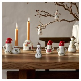 Ceramiczny świecznik ze świątecznym motywem Hammershøi Christmas Father Elf – Kähler Design