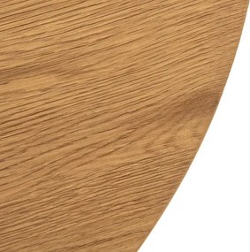 Stolik Kawowy HANTEL 70 cm Dąb Złoty/Biały Skandynawski