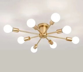 Lampa sufitowa metalowa loft cylinder wisząca AT43-8SZ-Złoto