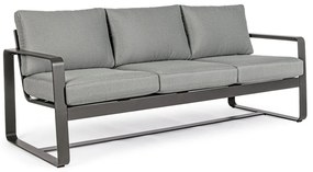 Szara aluminiowa sofa ogrodowa Merrigan – Bizzotto