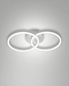 GIOTTO nowoczesna lampa sufitowa LED 36W biała 3508-22-102 Fabas Luce