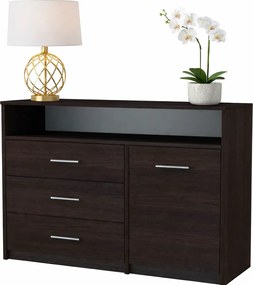 Minimalistyczna Komoda Z Szufladami Wenge R9-M48