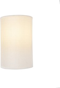 Nowoczesna lampa ścienna biała - Simple Drum Jute