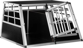 Skrzynia transportowa aluminiowa dla psów dwudrzwiowa tylna