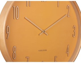 Zegar ścienny Karlsson 5996YE żółty, średnica 40 cm