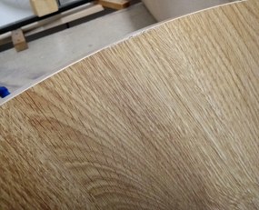 PROMOCJA Okrągły stół jadalny z blatem w dekorze dąb ALTO 120x120 II jakość