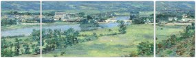 Obraz - Theodore Robinson, The Valley of the Seine, From the Hills of Giverny, reprodukcje (170x50 cm)