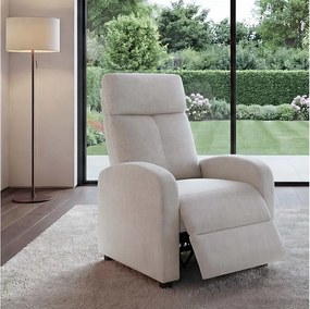 Fotel relaksacyjny MCW-F76,  kremowy