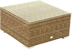 Zestaw rattanowy MALIBU dla 2 osób (beżowo-brązowy)