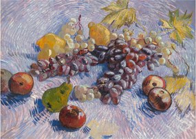 Obraz na szkle - Vincent van Gogh, Grapes, Lemons, Pears, and Apples, reprodukcje (70x50 cm)