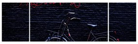 Obraz roweru w Amsterdamie (170x50 cm)