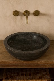 Czarna marmurowa umywalka łazienkowa N0-N67