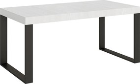 Stół rozkładany 180/284x90 cm Tecno frassino biała nogi antracytowe