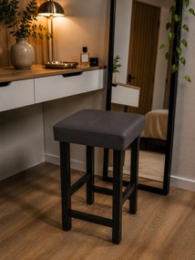 Taboret Klasyk 45cm Stołek Loft Eko-skóra D23
