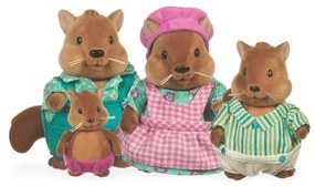 Li'l Woodzeez - Zestaw figurek BUSTLEBERRY rodzina wiewiórek