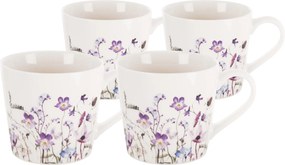 Orion Zestaw 4 porcelanowych kubków LOUKA 430 ml