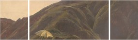 Obraz - Jules Coignet, View of Bozen with a Painter, reprodukcje (170x50 cm)