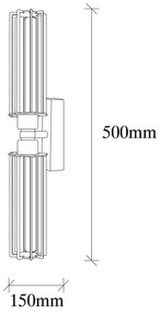 Kinkiet w czarno złotym kolorze ø 8 cm Fellini – Opviq lights