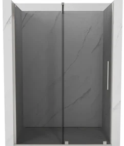 Mexen Velar drzwi prysznicowe rozsuwane 140 cm, grafit, nikiel szczotkowany - 871-140-000-41-97