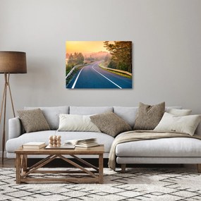 Obraz na szkle - Podróż o wschodzie słońca (70x50 cm)