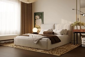 Łóżko Pillow 160x200, tkanina WIND 05, stelaż metalowy