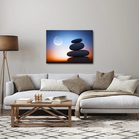 Obraz ułożonych kamieni jeden na drugim (70x50 cm)