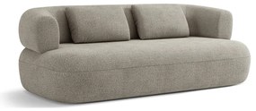 Jasnoszara sofa z materiału bouclé 178 cm Jenny – Micadoni Home
