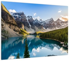 Obraz na szkle - Kanada, Park Narodowy Banff, Jezioro Moraine (70x50 cm)