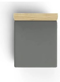 Ciemnoszare bawełniane prześcieradło z gumką 160x200 cm – Mijolnir