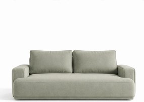 Sofa z Funkcją Spania CAMELIA Szara Boucle Nowoczesna