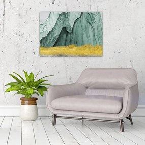 Obraz na szkle - Emerald Mountains N⁰3 (70x50 cm)